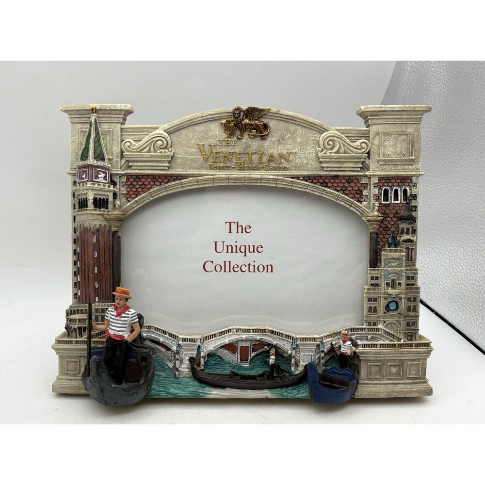 The Venetian Las Vegas Resort Casino 3D Gondola Picture Photo Frame Souvenir